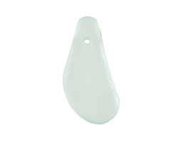 Seafoam Java Recycled Glass Free Form Drop Focal 26-36x11-17mm