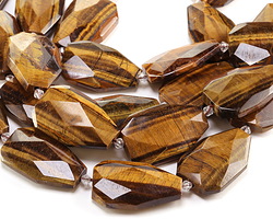 Tiger Eye Faceted Flat Slab 37-40x22-25mm