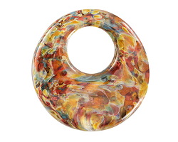 Unicorne Beads Glass Bird of Paradise Large Halo Disk 40mm