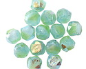 Czech Glass Textured Peruvian Blue Opal AB Chandelier Cut 8mm