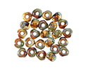 Czech Glass Sunny Coast Picasso Trica Beads 4x5mm