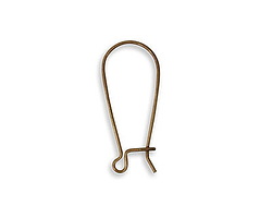 Vintaj Natural Brass Arched Earwire 9x20mm