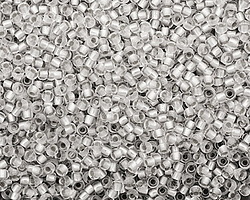 TOHO Crystal (with Frosted Silver Lining) Round 11/0 Seed Bead
