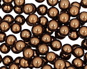 Chocolate Shell Pearl Round 6mm