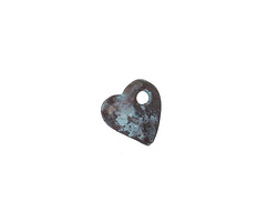 Mykonos Copper (plated) Patina Small Angled Heart Drop 10mm