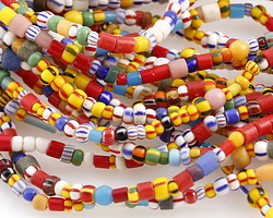 African Glass Rainbow Seed Bead Mix 4-5mm