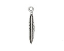 Greek Pewter Feather Dangle 4x30mm