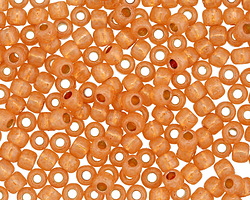 TOHO Permanent Translucent Grapefruit (with Silver Lining) Round 6/0 Seed Bead