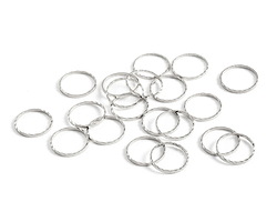 Silver (plated) Round Link 10mm