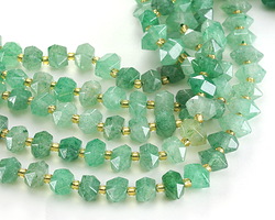 Green Strawberry Quartz (A) Side-Drilled Point 6x11mm