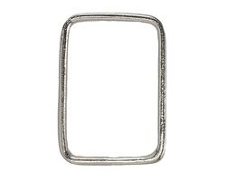 Mykonos Antique Silver (plated) Rectangle Frame 33x24mm