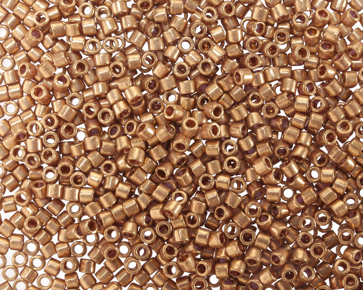 Miyuki Delica Metallic Light Bronze (DMB0022L) 10/0 Seed Bead