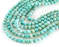 Brazil Amazonite Faceted Round 6mm