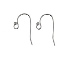 Stainless Steel Earwire w/ Ball 11x21mm