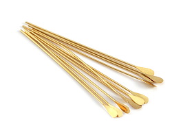 Gold (plated) Paddle Headpin 2", 21 gauge (200 pieces)