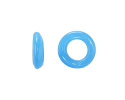 African Recycled Glass Aqua Opal Dogon Mini Ring 10-14mm