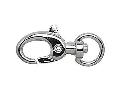 Silver (plated) Swivel Lobster Clasp 30x15mm