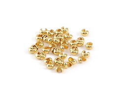 Gold (plated) Crimp Cover 3mm