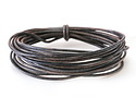 Natural Navy Blue Round Leather Cord 1.5mm, 32 feet