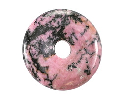 Rhodonite w/ Matrix Donut 30mm