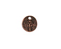 Nunn Design Antique Copper (plated) Mini Mushroom Coin Charm 12.6mm
