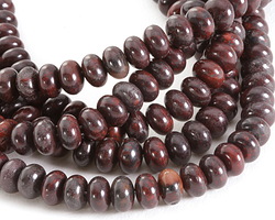 Poppy Jasper Rondelle 5x8mm