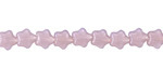 Czech Glass Pink Opal Star 6mm