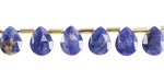 Sodalite Microfaceted Teardrop 8x10mm