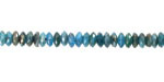 Pacific Blue Apatite Faceted Spacer Rondelle 2x5mm