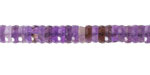 Amethyst Microfaceted Heishi 2x6mm
