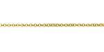 Satin Hamilton Gold (plated) Tiny Double Rollo Chain, 5' Package