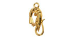 24K Gold (plated) Shrimp Focal 11x23mm