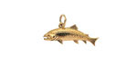 Nina Designs Bronze Trout Focal 21x12mm