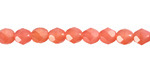 Czech Glass Milky Pink Fire Polished Round 6mm