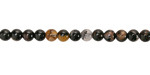 Sunset Black Tourmaline Round 4mm