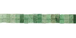 Green Strawberry Quartz Squaredelle 3x6mm