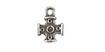 Mykonos Antique Silver (plated) Tiny Cross Charm 10mm