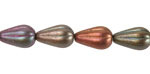 Czech Glass Autumn Metallics Melon Teardrop 13x8mm