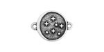 Antique Silver (plated) Starry Night Focal Link 15x20mm