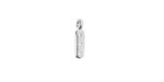 Cymbal Zakros Antique Silver (plated) End for 8/0 Round Seed Beads 3x12mm