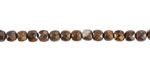 Brown Opal Microfaceted Cube 4mm