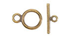 Mykonos Antique Brass (plated) Toggle Clasp 21x14mm, 21mm Bar