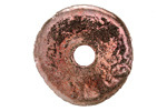 Mykonos Ceramic Iridescent Copper Patina Spacer Disc 30mm