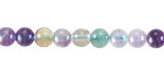 Rainbow Fluorite Round 6mm