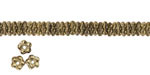 Czech Glass Antique Gold Bali Style Daisy Spacer 2x5mm