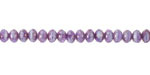 Czech Glass Bronzed Purple Ice Fire Polished Rondelle 3x5mm