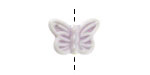 Lavender Porcelain Butterfly 12x18mm