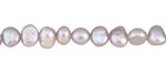 Silver Freshwater Flat-Sided Potato Pearl 5-6mm
