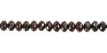 Garnet (dark) Microfaceted Rondelle 4x6mm