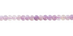 Lavender Moon Quartz (AA) Microfaceted Rondelle 3x4mm